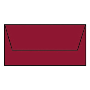 RÖSSLER Briefhülle Paperado - DL, 100 g/qm, rosso gerippt, Seidenfutter