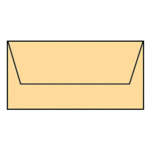RÖSSLER Briefhülle Paperado - DL, 100 g/qm, melon gerippt, Seidenfutter