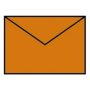 RÖSSLER Briefhülle Paperado - C7, 100 g/qm, orange gerippt, Seidenfutter