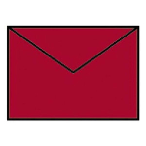RÖSSLER Briefhülle Paperado - C7, 100 g/qm, rot gerippt, Seidenfutter
