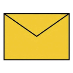 RÖSSLER Briefhülle Paperado - C7, 100 g/qm, ocker gerippt, Seidenfutter