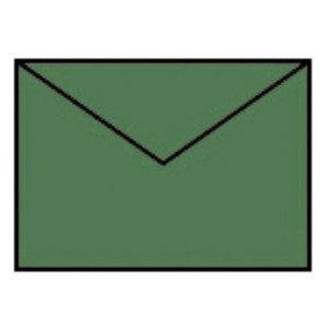 RÖSSLER Briefhülle Paperado - C7, 100 g/qm, tannengrün gerippt, Seidenfutter