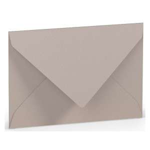 RÖSSLER Briefhülle Paperado - C7, 100 g/qm, taupe gerippt, Seidenfutter