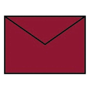 RÖSSLER Briefhülle Paperado - C7, 100 g/qm, rosso gerippt, Seidenfutter