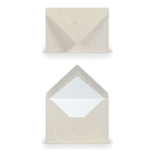RÖSSLER Briefhülle Paperado - C7, 100 g/qm, terra vanilla, Seidenfutter