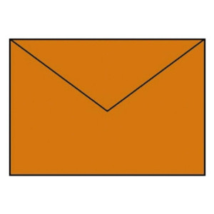 RÖSSLER Briefhülle Paperado - C5, 100 g/qm, orange gerippt, Seidenfutter