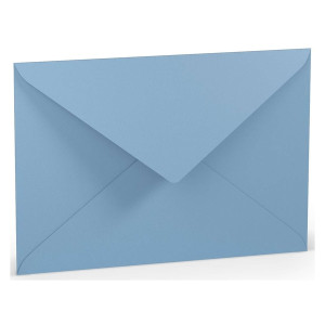 RÖSSLER Briefhülle Paperado - C5, 100 g/qm, dunkelblau gerippt, Seidenfutter