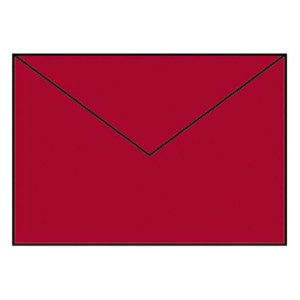 RÖSSLER Briefhülle Paperado - C5, 100 g/qm, rot gerippt, Seidenfutter
