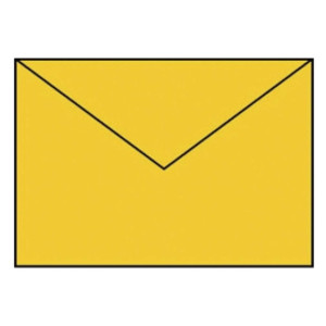 RÖSSLER Briefhülle Paperado - C5, 100 g/qm, ocker gerippt, Seidenfutter