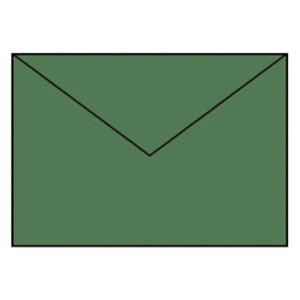 RÖSSLER Briefhülle Paperado - C5, 100 g/qm, tannengrün gerippt, Seidenfutter