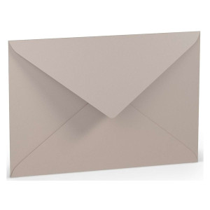 RÖSSLER Briefhülle Paperado - C5, 100 g/qm, taupe gerippt, Seidenfutter