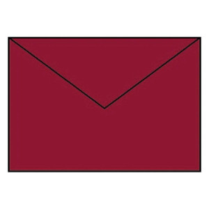 RÖSSLER Briefhülle Paperado - C5, 100 g/qm, rosso gerippt, Seidenfutter