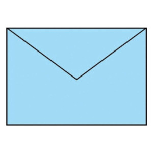 RÖSSLER Briefhülle Paperado - C5, 100 g/qm, aqua gerippt, Seidenfutter