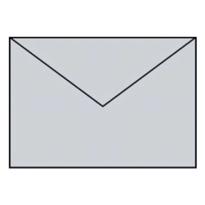 RÖSSLER Briefhülle Paperado - C5, 100 g/qm, eisgrau gerippt, Seidenfutter