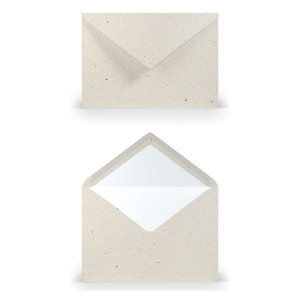 RÖSSLER Briefhülle Paperado - C5, 100 g/qm, terra vanilla, Seidenfutter