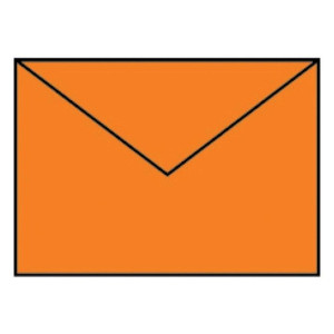 RÖSSLER Briefhülle Paperado - B6, 100 g/qm, orange gerippt, Seidenfutter