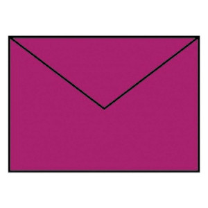 RÖSSLER Briefhülle Paperado - B6, 100 g/qm, amarena gerippt, Seidenfutter