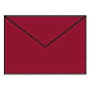 RÖSSLER Briefhülle Paperado - B6, 100 g/qm, rosso gerippt, Seidenfutter