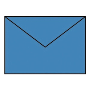 RÖSSLER Briefhülle Paperado - B6, 100 g/qm, stahlblau gerippt, Seidenfutter