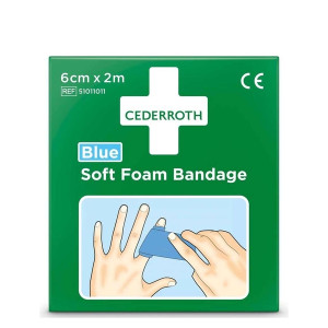 Cederroth Pflaster Soft Foam Bandage - 2 m, blau, selbsthaftend