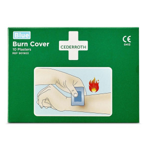Cederroth Verbrennungspflaster BurnCover - 10 sterile Pflaster (74 x 45 mm)