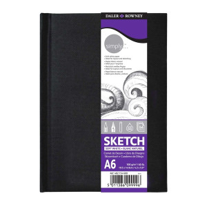 DALER-ROWNEY Skizzenbuch - A6, 100 g/qm, 110 Blatt, geleimt