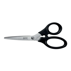 LEITZ 5424 Edelstahlschere, rostfreier Edelstahl, 185 mm, schwarz