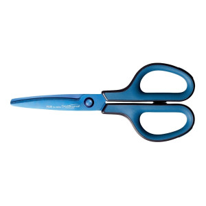 PLUS JAPAN Schere Fitcut Curve - 17,5 cm, Titan, dunkelblau