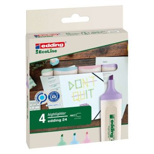EDDING 24 EcoLine Textmarker - nachfüllbar, pastell sortiert