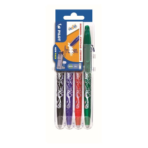 PILOT Tintenroller FriXion Ball 0.7 - 0,4 mm, 4er Pack sortiert, radierbar