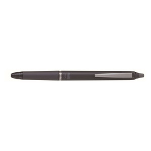 PILOT Tintenroller FriXion Zone 0.7, mit Druckmechanik & FriXion Metall-Mine, radierbare Tinte, nachfüllbar, 0.7mm (M), grau
