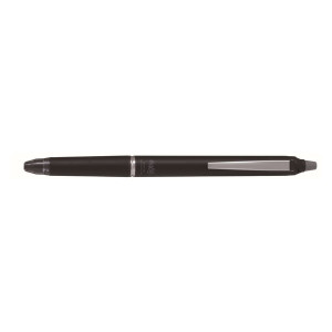 PILOT Tintenroller FriXion Zone 0.7, mit Druckmechanik & FriXion Metall-Mine, radierbare Tinte, nachfüllbar, 0.7mm (M), schwarz