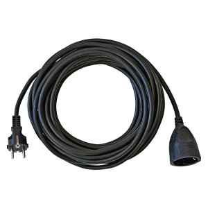 BRENNENSTUHL Kunststoff-Verlängerung - 10 m, schwarz, H05VV-F 3G1,5