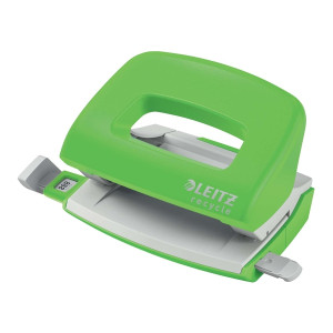 LEITZ 5010 Locher Mini NeXXT Recycle - 10 Blatt, klimaneutral, grün