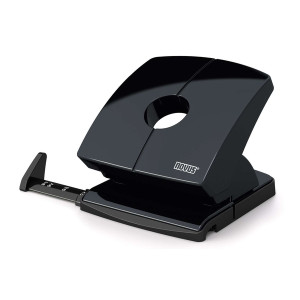 NOVUS Locher (Büro) B230 - 30 Blatt, 4-fach Lochung, Anschlagschiene, schwarz