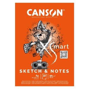 CANSON Zeichenblock Sketch - A4, 50 Blatt, 90 g/qm, weiß