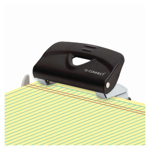 Q-CONNECT Locher, 10 Blatt, schwarz/grau