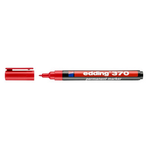 EDDING 370 Permanentmarker - 1 mm, rot