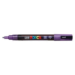 UNI-BALL Marker - 0,9 - 1,3 mm, Glitter violett