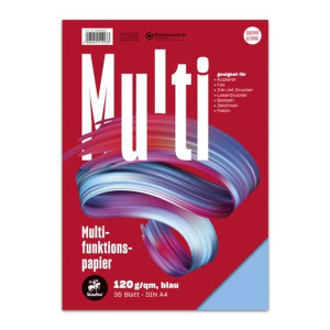 STAUFEN STYLE Multifunktionspapier 7X PLUS - A4, 120 g/qm, blau, 35 Blatt