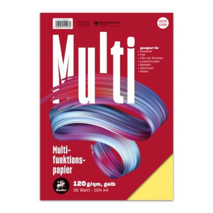 STAUFEN STYLE Multifunktionspapier 7X PLUS - A4, 120 g/qm, gelb, 35 Blatt