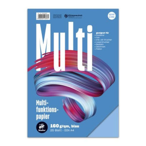 STAUFEN STYLE Multifunktionspapier 7X PLUS - A4, 160 g/qm, blau, 25 Blatt