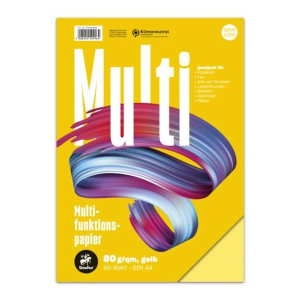 STAUFEN STYLE Multifunktionspapier 7X PLUS - A4, 80 g/qm, gelb, 50 Blatt