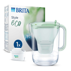 BRITA Wasserfilter-Kanne Style eco - hellgrün, inkl. MX PRO