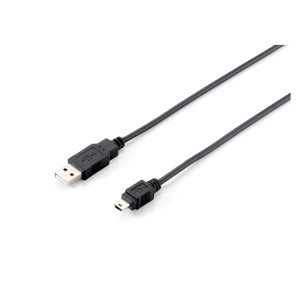 EQUIP USB 2.0 Cable Type A Male to Mini-B Male 1,8m
