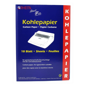 RHEITA Kohlepapier - A4, 10 Blatt, schwarz