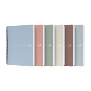 OXFORD Spiralbuch My Rec'Up - A4, 5 mm kariert, 90 Blatt, sortiert, SCRIBZEE®