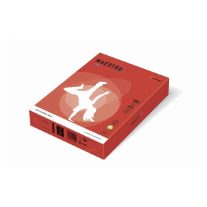 MAESTRO COLOR Kopierpapier MAESTRO® Color Intensiv, A4, 160g/m², 250 Blatt, korallenrot