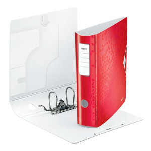 LEITZ 1106 Ordner Active WOW - A4, ca. 82 mm, rot