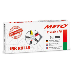 METO Tintenrollen für Preisauszeichner, schwarz, geeignet für Classic S/M + ProLine S/M